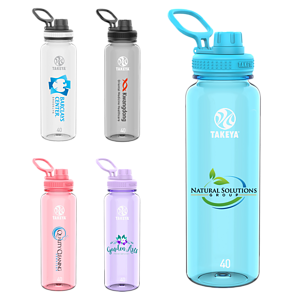 Takeya® 40 oz. Tritan Water Bottle with Spout Lid, Full Color Digital