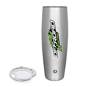 Snowfox® 24 oz. Beer Glass with Lid, Full Color Digital