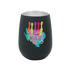 Halcyon® 12 oz. Stainless Steel Wine Glass - Gift Set, Full Color Digital