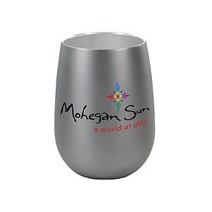 Halcyon® 12 oz. Stainless Steel Wine Glass - Gift Set, Full Color Digital