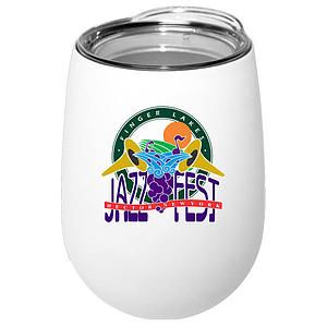 Halcyon® 12 oz. Stainless Steel Wine Glass with Lid - Gift Set, Full Color Digital
