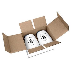 Halcyon® 12 oz. Stainless Steel Wine Glass with Lid - Gift Set, Full Color Digital