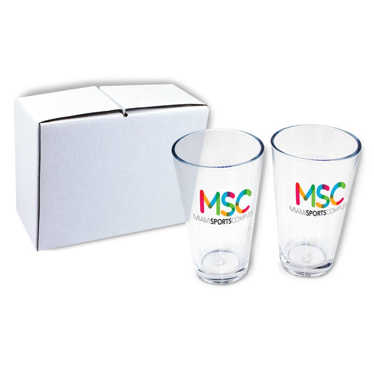16 oz. Pint Glass - Gift Set of 2, Full Color Digital