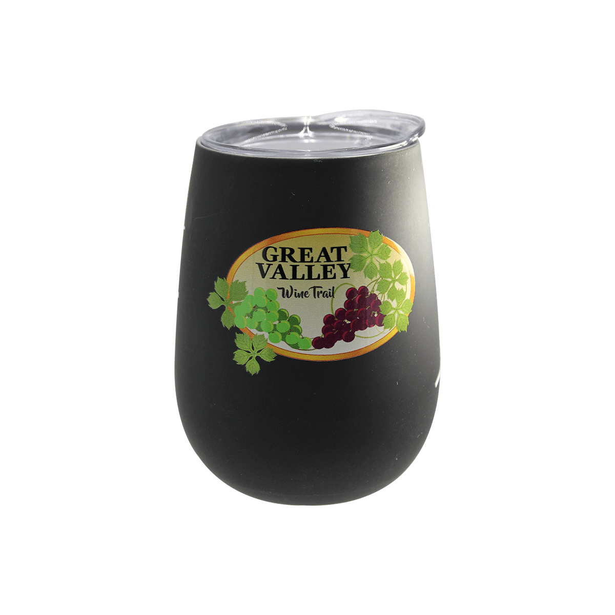 Halcyon® 12 oz. Stainless Steel Wine Glass with Acrylic Lid, FCD with Varnish or Varnish Only