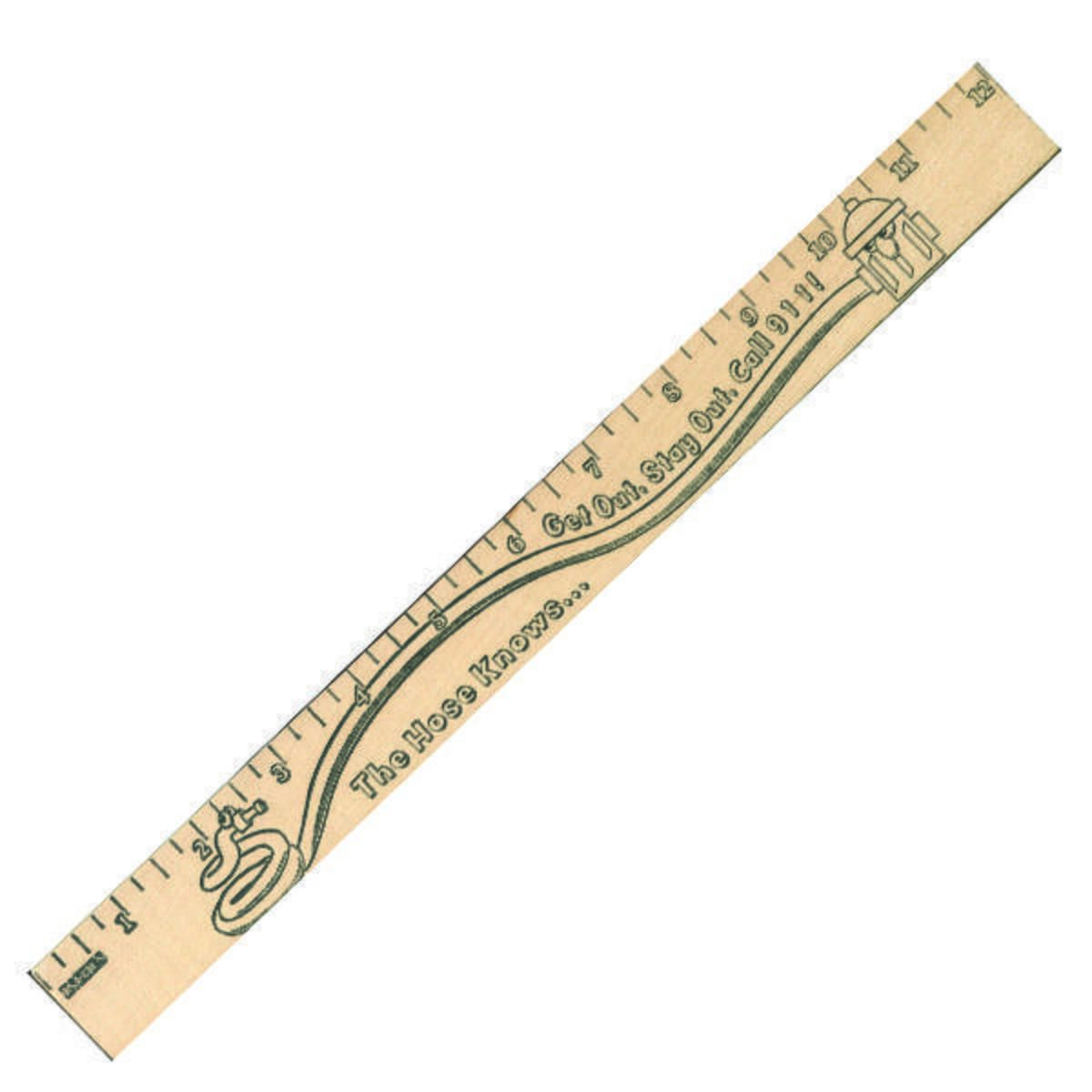 Get Out/stay Out  "u" Color Rulers - Natural Wood Finish