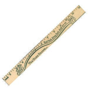 Get Out/stay Out  "u" Color Rulers - Natural Wood Finish