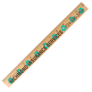 Recycling Background Rulers - Clear Lacquer Finish