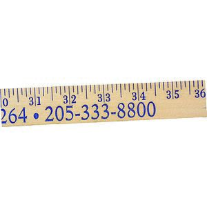 Heavy-Duty Yardsticks - Clear Lacquer Finish