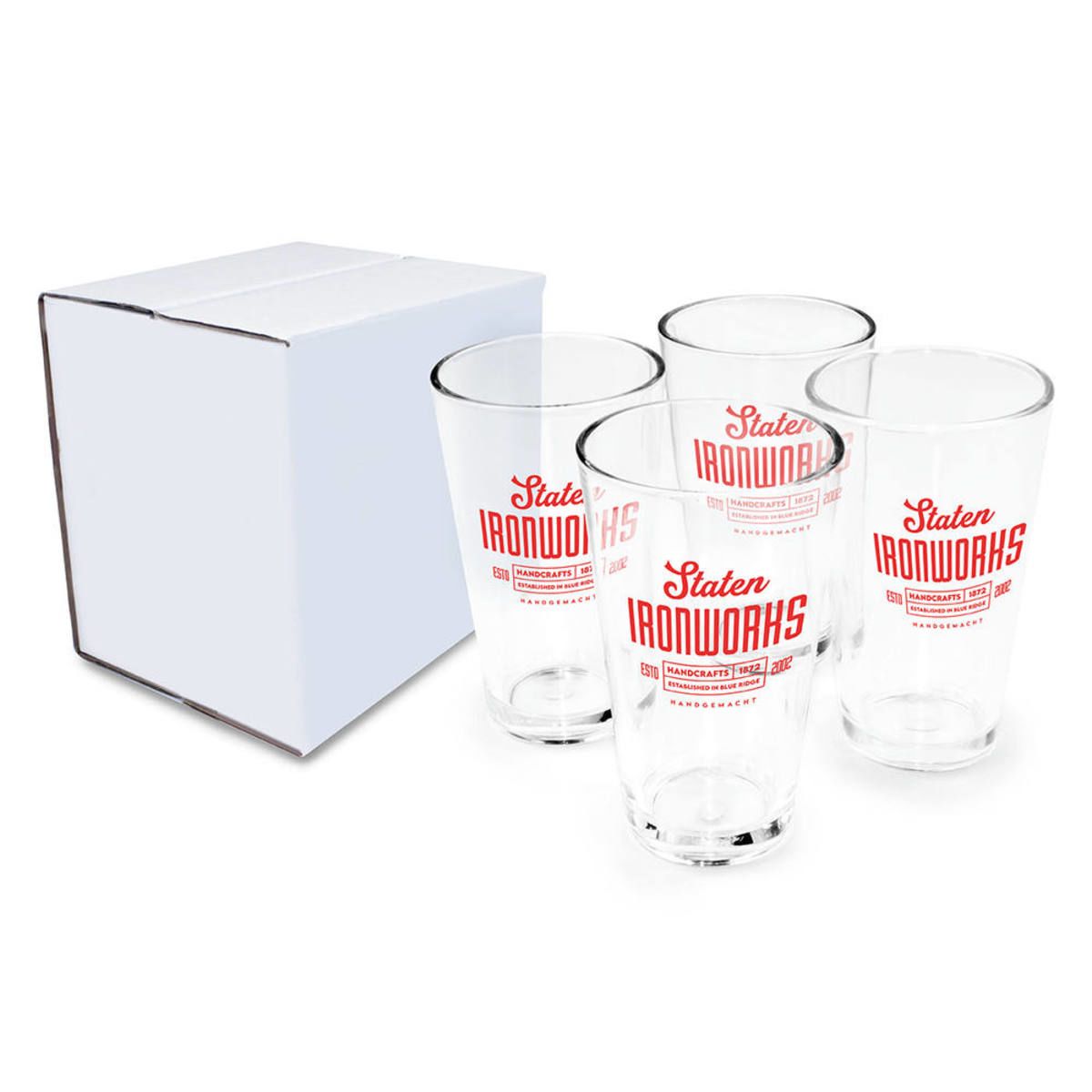 16 oz. Pint Glass - Gift Set of 4