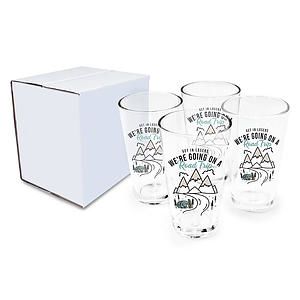16 oz. Pint Glass, USA - Get Set of 4