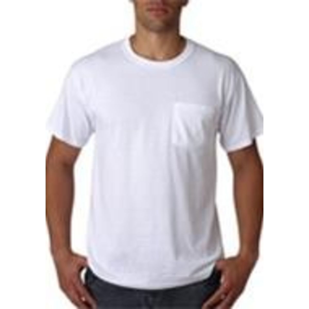 Embroidered Jerzees 50/50 White T-shirt with Pocket