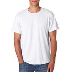 Embroidered Jerzees 50/50 White T-shirt