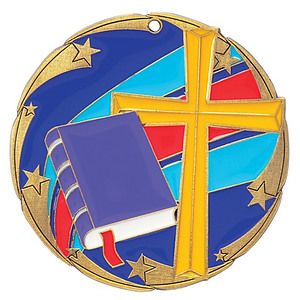 Religion Color Star Medal 2 1/2" - Discontinued