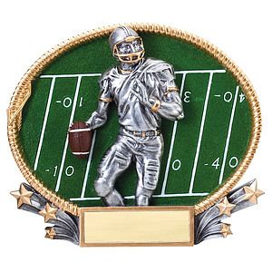 Large Football 3D Oval Resin Awards
