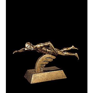 5 1/2" x 8 1/2" Swimming Male Signature Series Award
