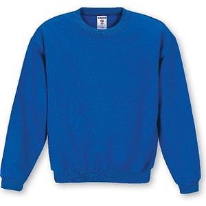 Embroidered Jerzees 562B Youth Long Sleeve Colored Crew neck Sweatshirt