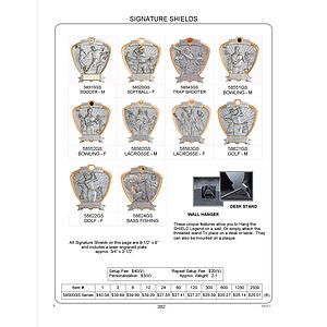 Bass Fishing Signature Shield Series Award