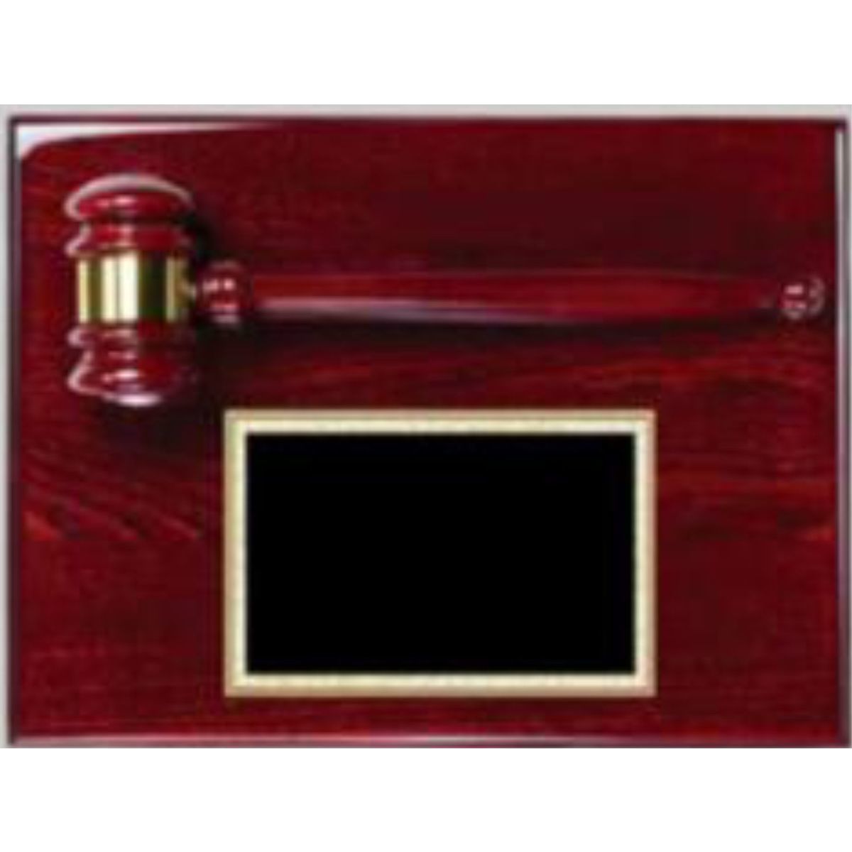 9" x 12" Rosewood Plaque with Gavel