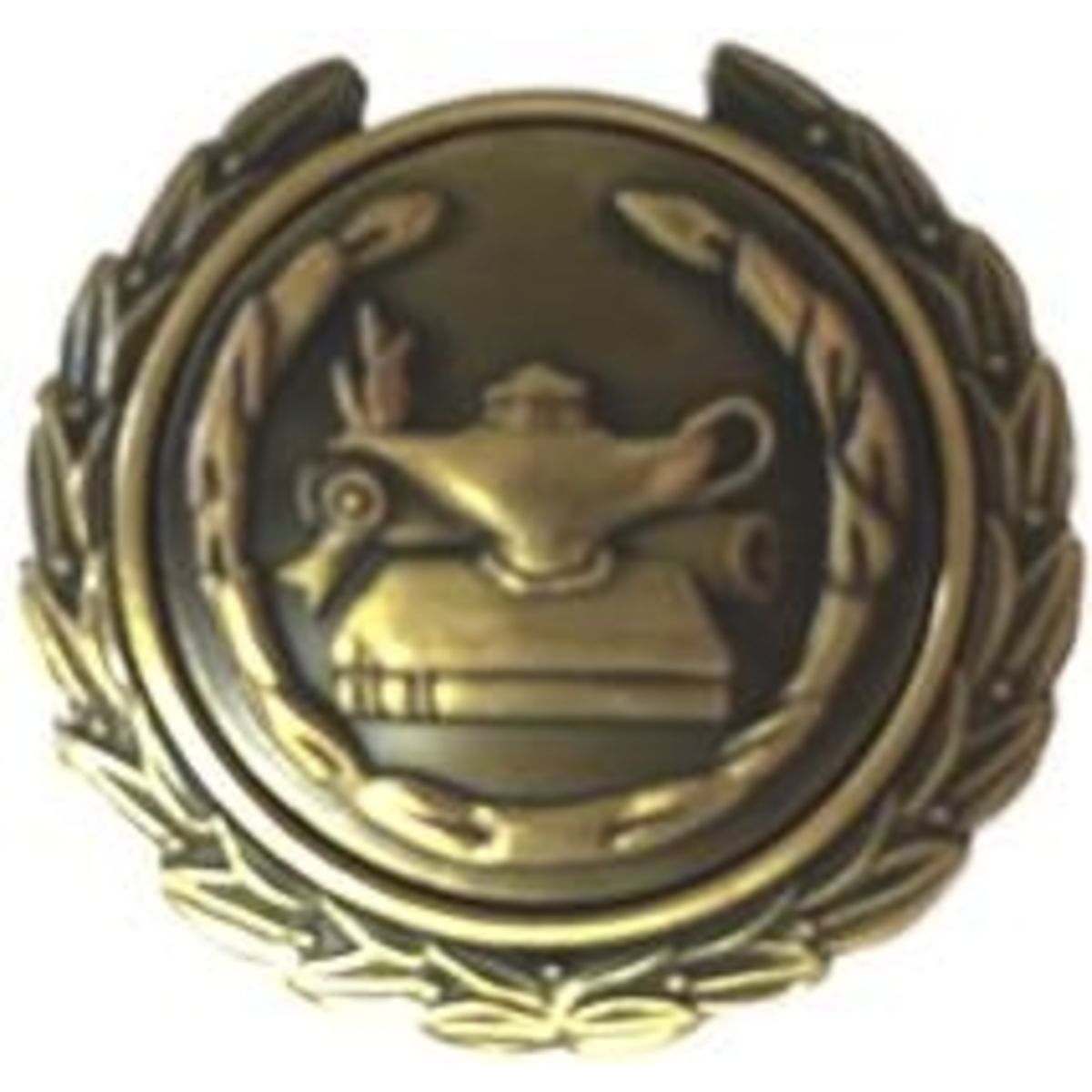 Lamp of Knowledge Award Lapel Pin- 1 3/8"