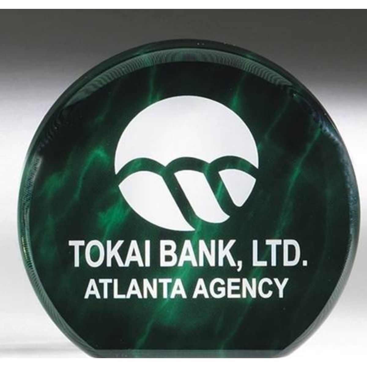 6" Green Marble Aurora Acrylic Award