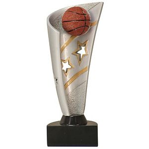 Basketball Banner Resin Award 8-1/2"