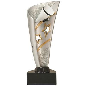 Cheerleading Banner Resin Award 8-1/2"