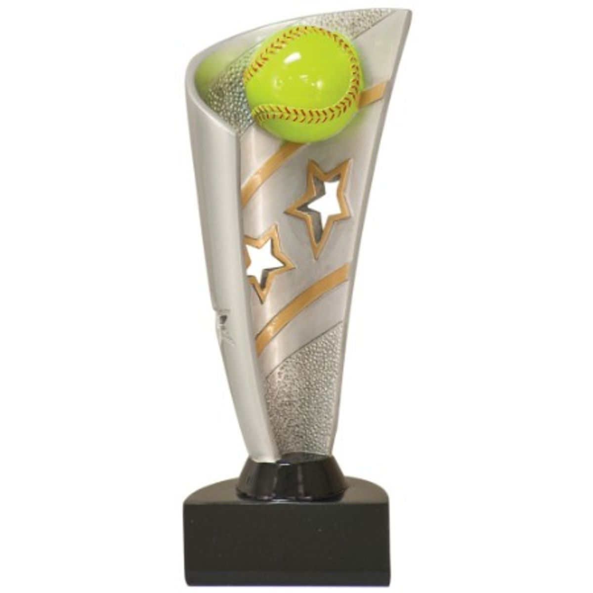 Softball Banner Resin Award 8-1/2"
