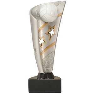 Volleyball Banner Resin Award 8-1/2"