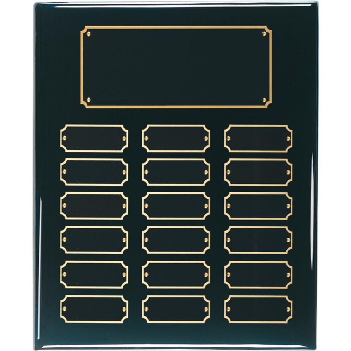 18 Plate Black Piano Finish Perpetual Plaques