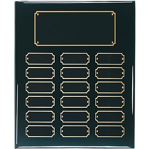 18 Plate Black Piano Finish Perpetual Plaques