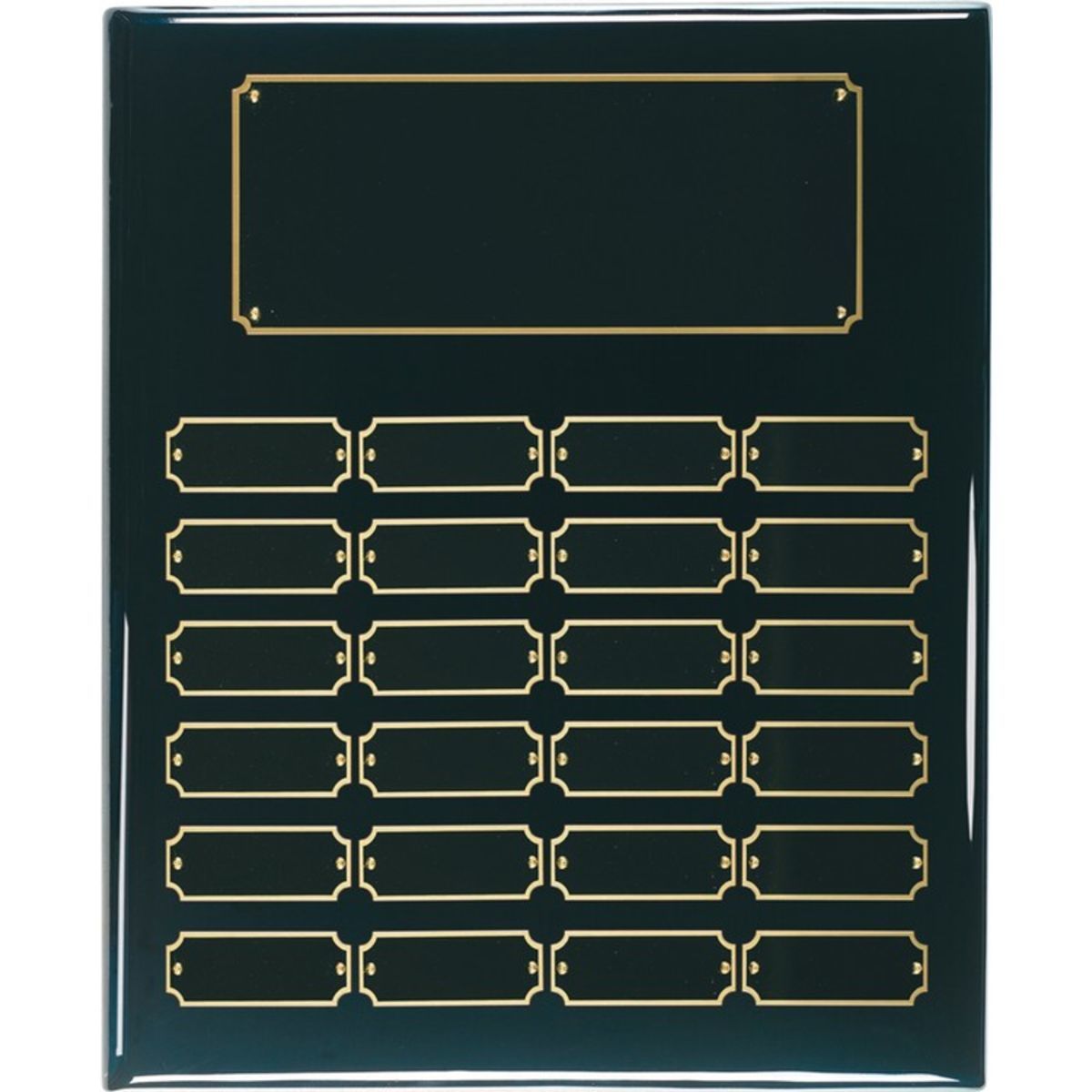 24 Plate Black Piano Finish Perpetual Plaques