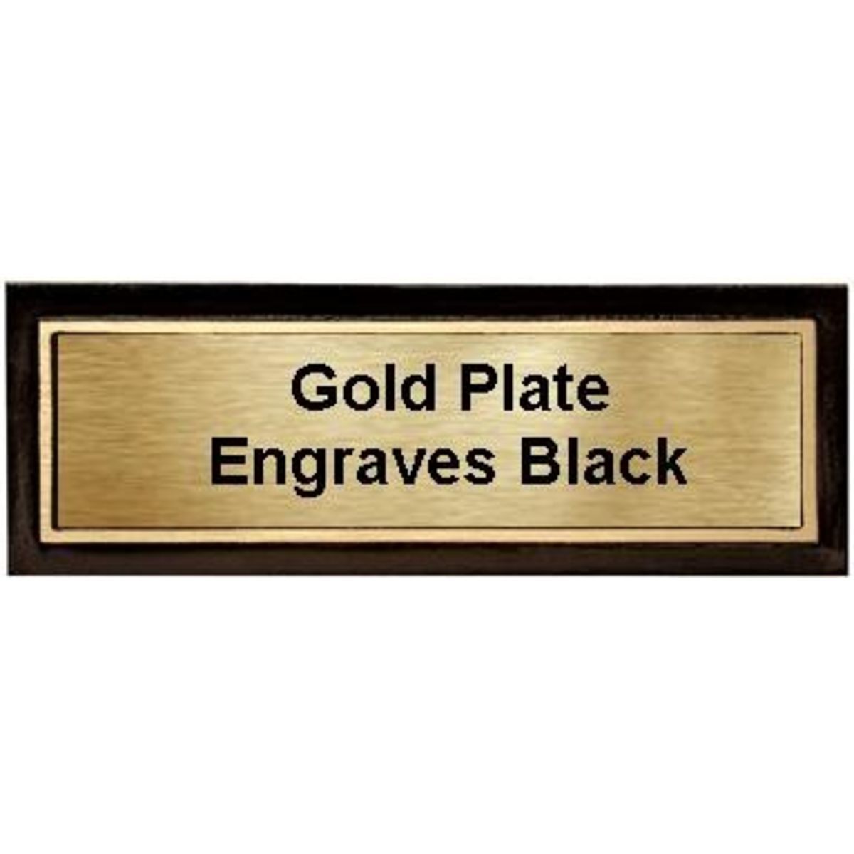 3" x 9" Bronze Border Cast Aluminum Plaque