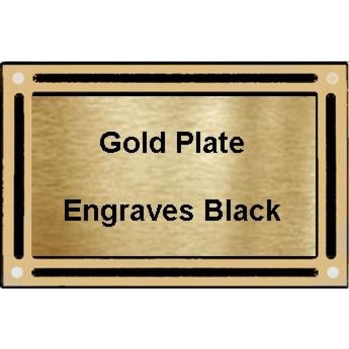 8" x 10" Bronze Border Cast Aluminum Plaque