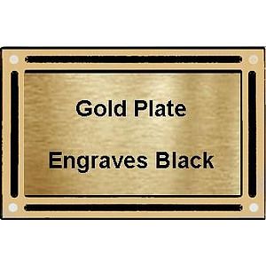 8" x 10" Bronze Border Cast Aluminum Plaque
