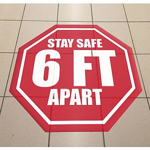 74 - 93 Sq In Custom Floor Decal