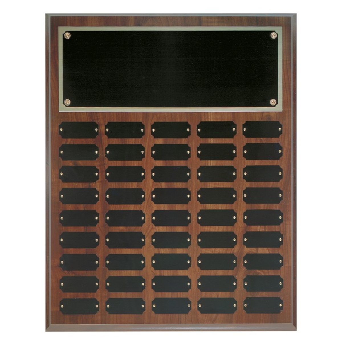 45 Plate Cherry Finish Perpetual Plaques