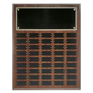 45 Plate Cherry Finish Perpetual Plaques