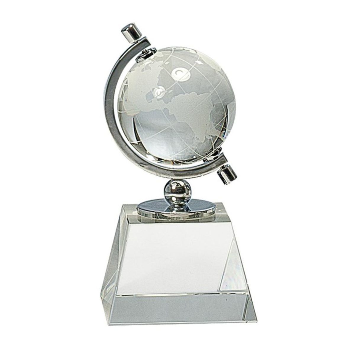 6" Crystal Spinning Globe Executive Award