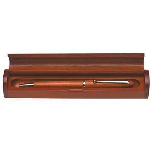 Laser Engraved Rosewood Pen & Pen Case Set. (DISCONTINUED)