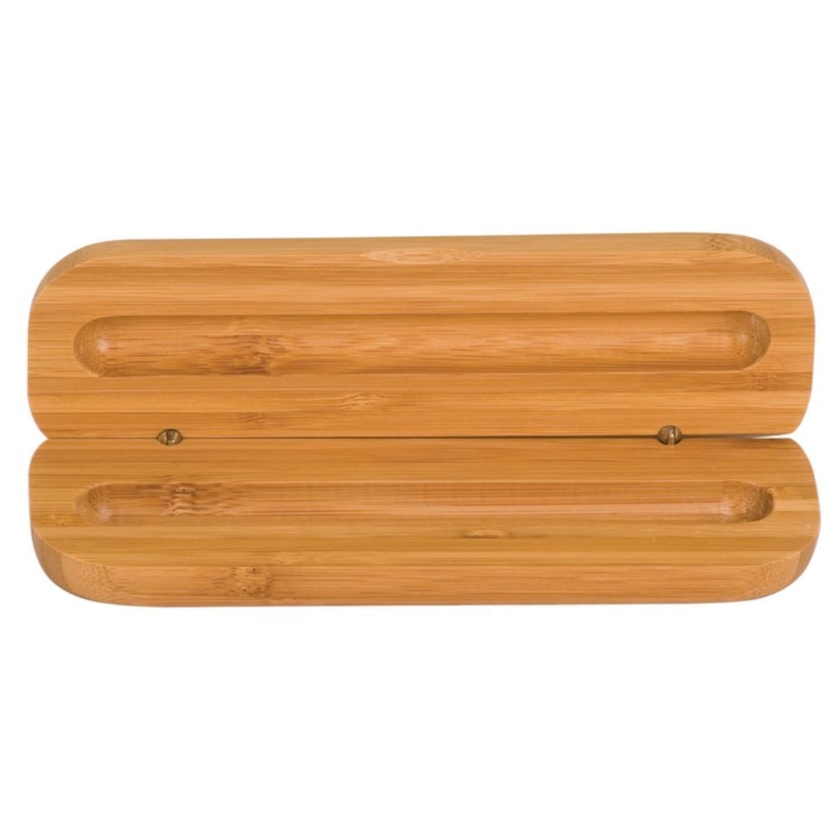 Engraved Bamboo Pen Case.