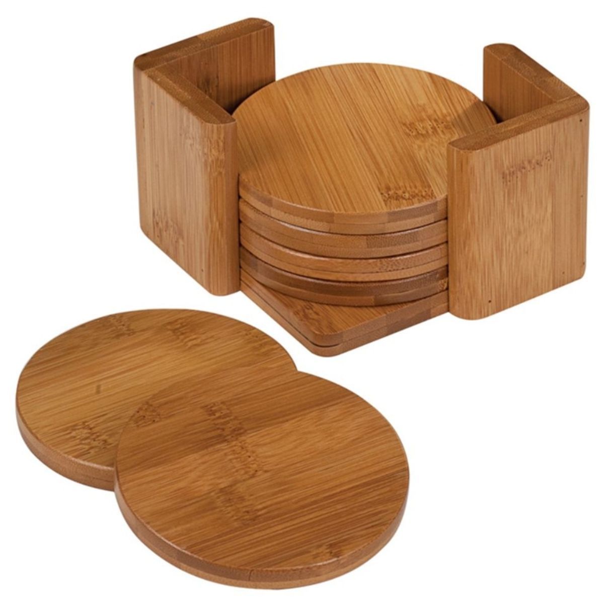 Personalized Bamboo Coaster Set