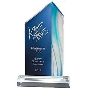 12-1/4" Aqua Series Peak Acrylic Award