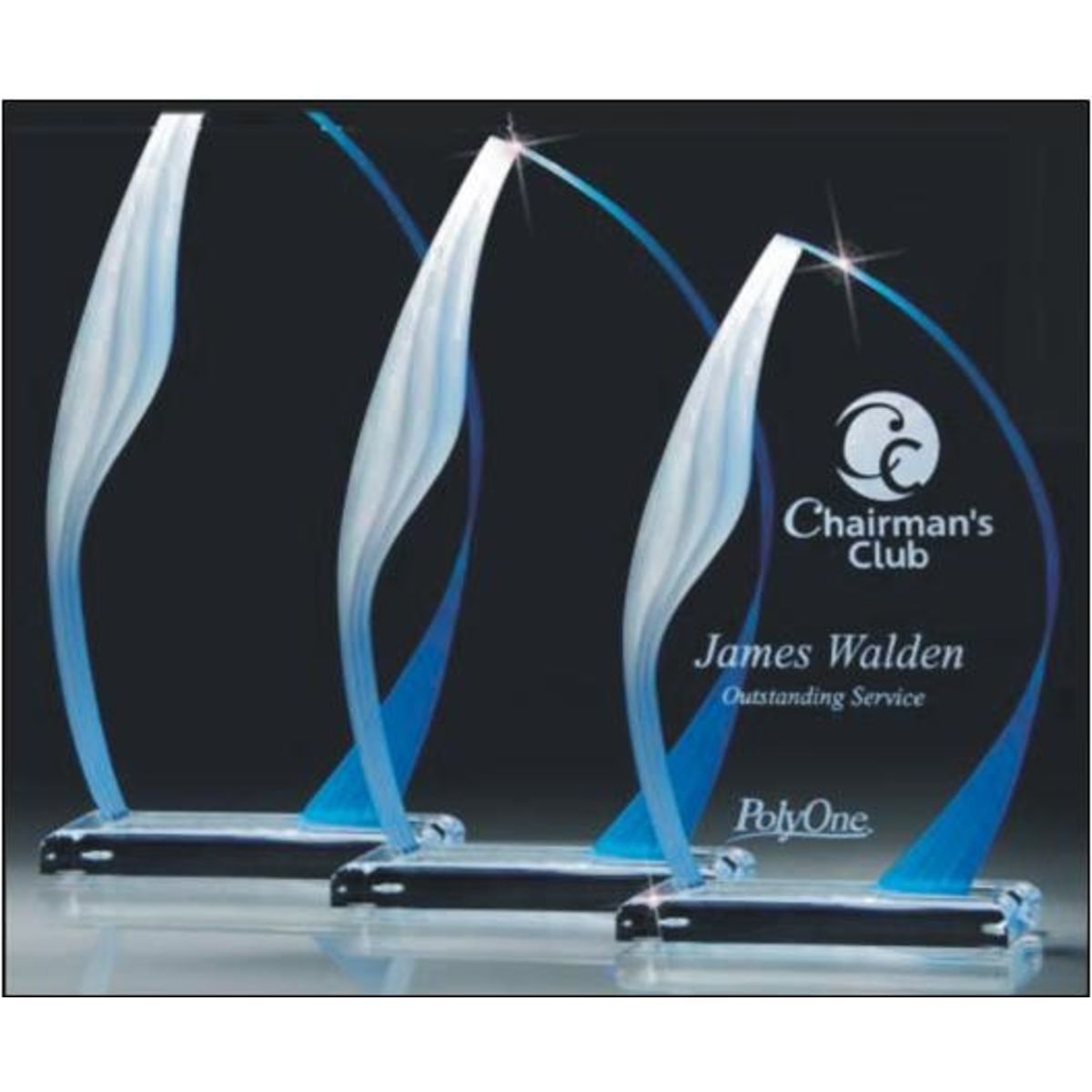 9 3/4" Indigo Impressions Acrylic Award