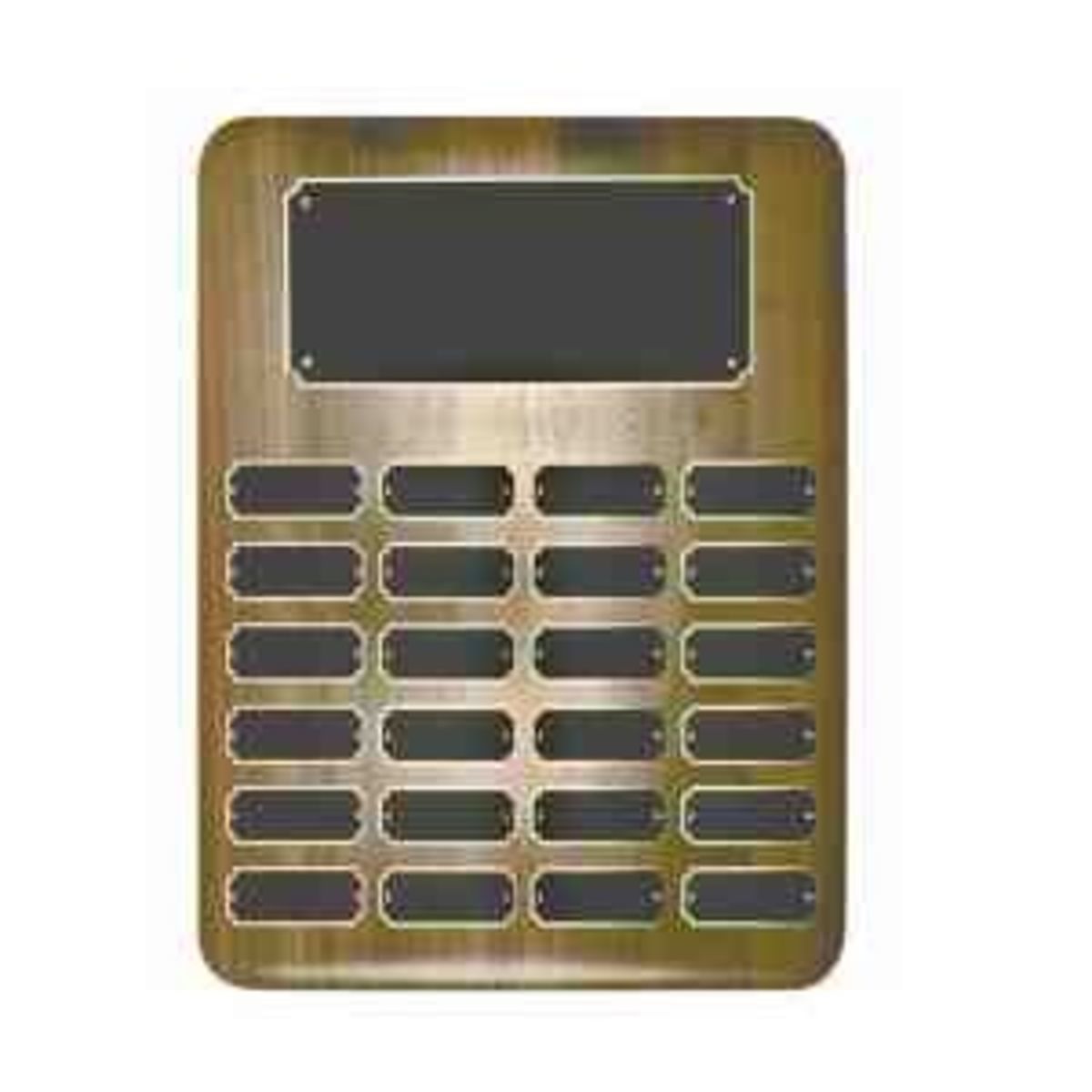 24 Plate Elliptical Walnut Perpetual Plaques