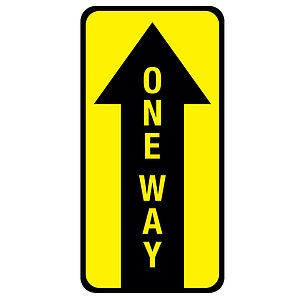 One Way Floor Decal