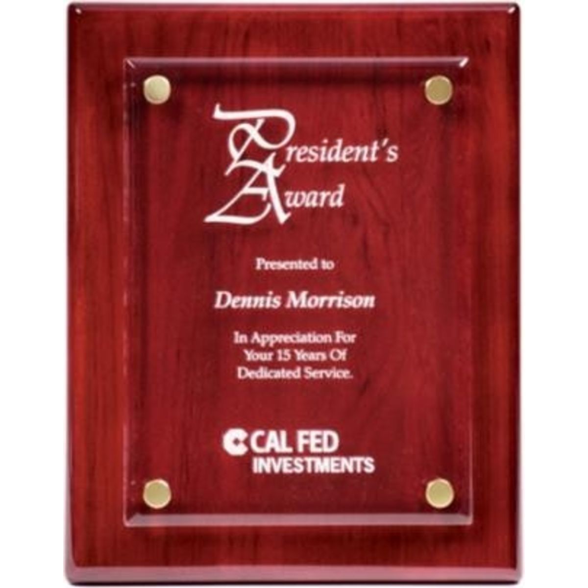 Floating Acrylic Plaque