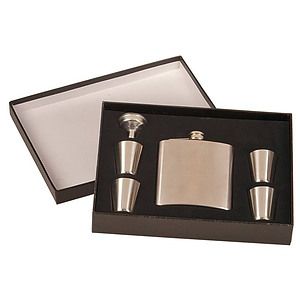 Stainless Steel Flask Gift Set