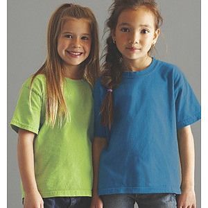 Embroidered G2000B 100% Cotton Colored Youth T-shirt