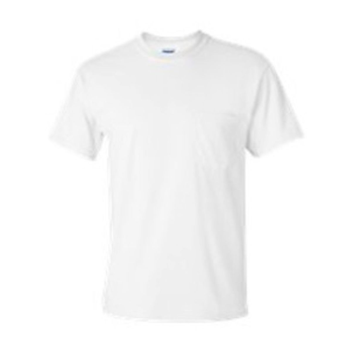 Embroidered G8300 50/50 White T-shirt with Pocket