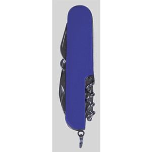 Custom Engraved Blue Pocket Knife